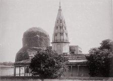 Benares, Temple and Top of Sarnath, Late 1860s. Creator: Samuel Bourne.
