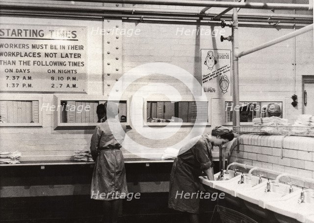 Munitions work, County Industries, York, Yorkshire, 1943. Artist: Unknown