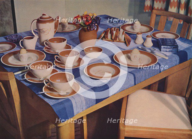 'Breakfast - A breakfast table arrangement by Bowman Bros. Ltd., London', 1939. Artist: Unknown.