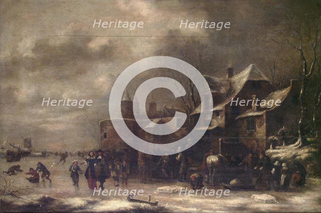 Winter landscape, probably between 1650 and 1676. Creators: Klaes Molenaer, Jan Miense Molenaer.