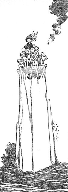 'There Was Only Just Room for Her and Them', c1930. Artist: W Heath Robinson.