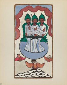 Plate 33: The Holy Trinity: From Portfolio "Spanish Colonial Designs of New Mexico, 1934/1942. Creator: Unknown.