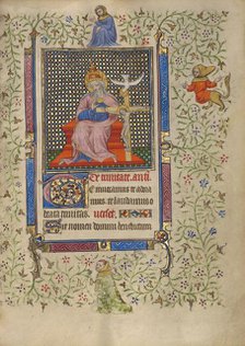 The Throne of Grace Trinity; Book of Hours, about 1410. Creator: Unknown.