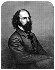 Alfred Tennyson, the Poet Laureate, 1864. Creator: Mason Jackson.