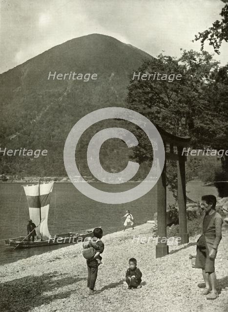 'Nantai-Zan and Lake Chuzenji', 1910. Creator: Herbert Ponting.