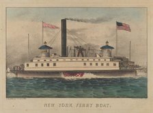 New York Ferry Boat, ca. 1860-65., ca. 1860-65. Creators: Nathaniel Currier, James Merritt Ives, Currier and Ives.