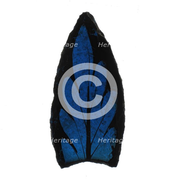 Glass Fragment, European, 13th century. Creator: Unknown.