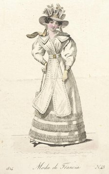 Fashion Plate (Corriere delle Dame), 1824. Creator: Unknown.
