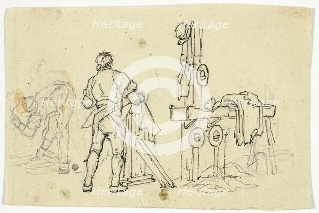 Two Laborers, n.d. Creator: William Henry Pyne.