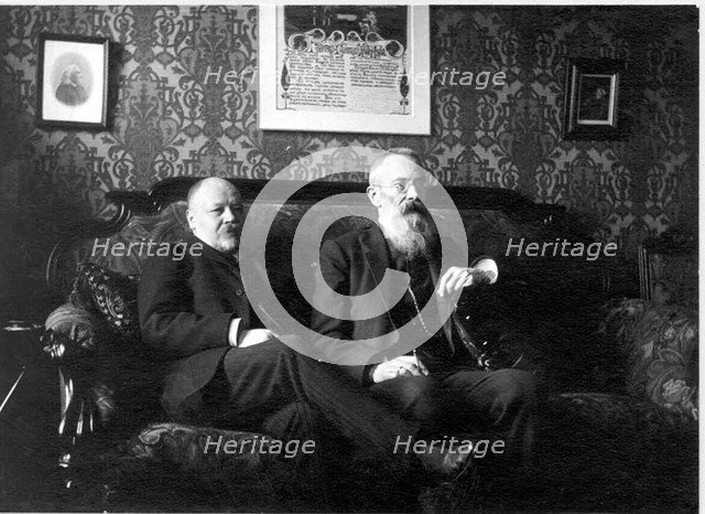 Composers Nikolai Rimsky-Korsakov and Anatoly Lyadov, c. 1903-1906.