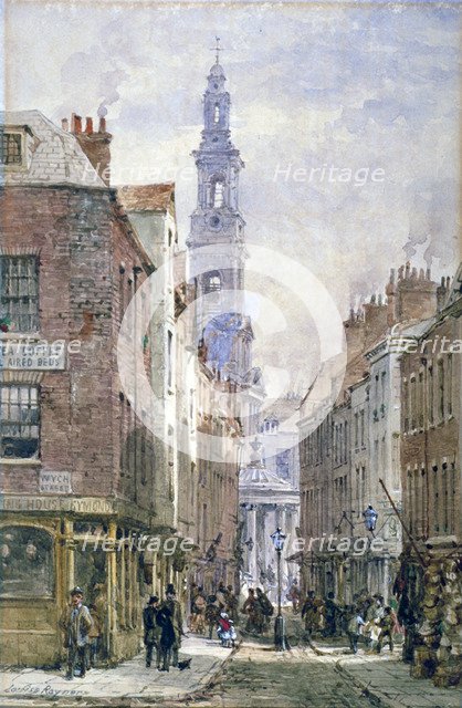 View of Drury Court from Wych Street, Westminster, London, c1875. Artist: Louise Rayner