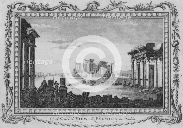 'A General View of Palmira in Arabia', c1770. Artist: Edward Rooker.