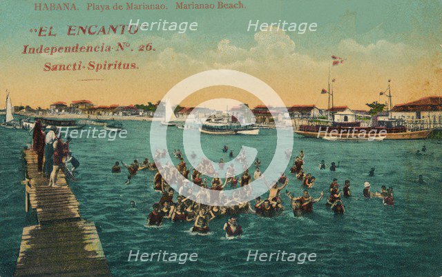 ''El Encanto Independencia, Sancti-Spiritus. Playa de Marianao. Habana', c1910. Artist: Unknown.