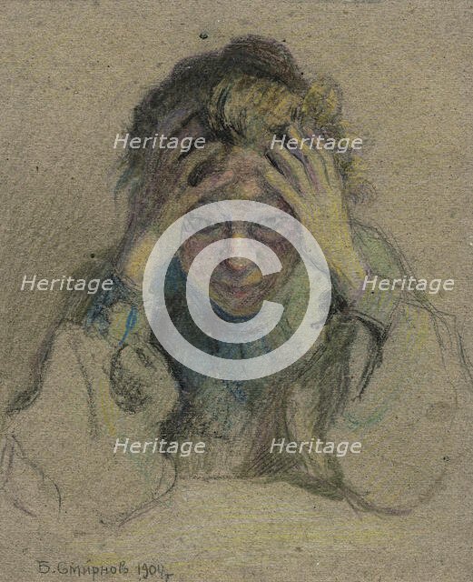 Following the Husband to Hard Labor. Irkutsk, 1904. Creator: Boris Vasilievich Smirnov.