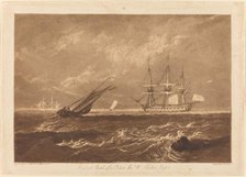 The Leader Sea Piece, published 1809. Creator: JMW Turner.