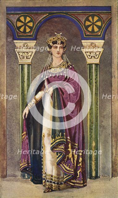 'The Empress Theodora - Sixth Century, A.D.', 1924. Creator: Herbert Norris.