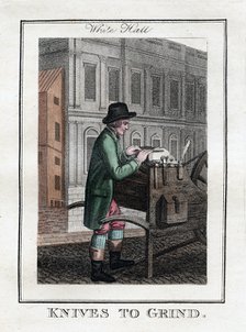 'Knives to Grind', Whitehall, London, 1805. Artist: Unknown
