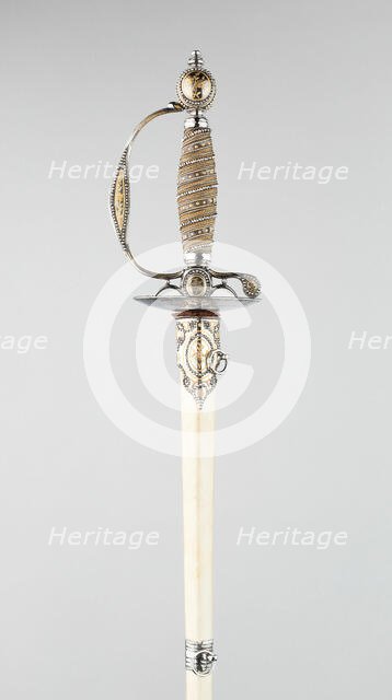 Smallsword and Scabbard, England, c. 1785. Creator: Thomas Prosser.