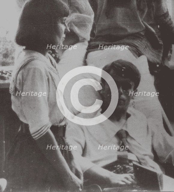 Marina Tsvetaeva with Sergey Efron at the Crimea, 1911.