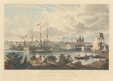 City of Detroit, Michigan: Taken from the Canada Shore near the Ferry, published 1837. Creator: William James Bennett.
