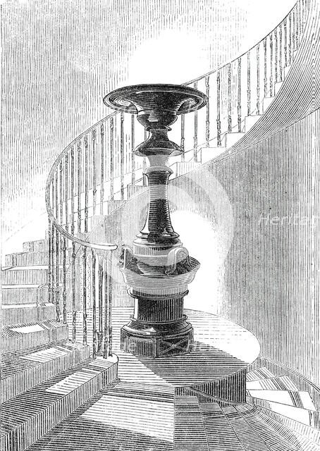 Staircase and Tazza, Lansdown Tower, 1845. Creator: Unknown.