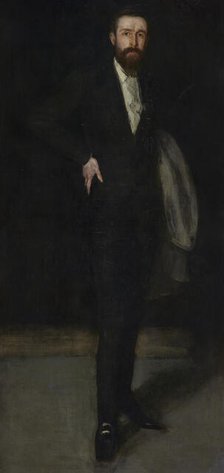 Arrangement in Black: Portrait of F. R. Leyland, 1870-1873. Creator: James Abbott McNeill Whistler.