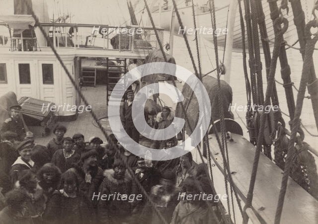 Chukchi Aboard a Clipper Ship, 1889. Creator: Unknown.