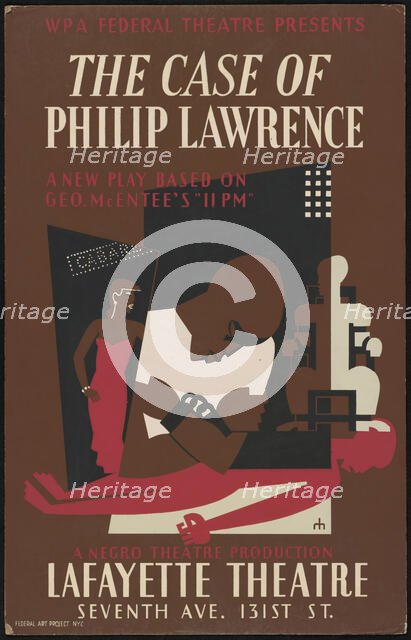 The Case of Philip Lawrence 1, New York, 1937. Creator: Unknown.