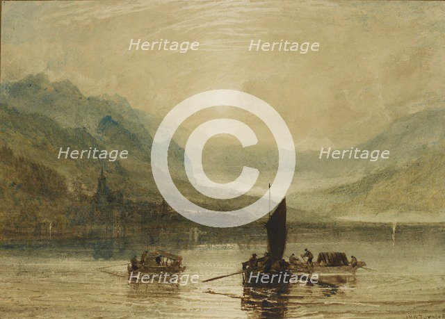 Lake of Brienz, Moonlight, 1802-1808. Artist: JMW Turner.