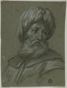 Head of an Old Man with Turban and Beard, n.d. Creator: Unknown.