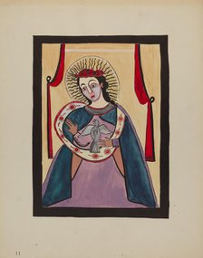 Retabla of Holy Ghost, c. 1936. Creator: E. Boyd.