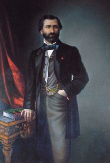 Portrait of the Composer Giuseppe Verdi (1813-1901), 1858.
