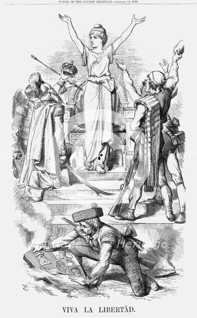 'Viva La Libertád', 1868. Artist: John Tenniel