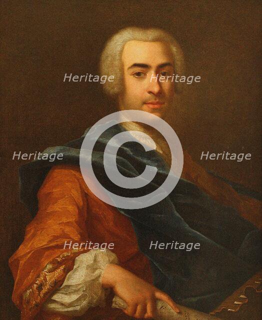 Portrait of the conductor and composer Francesco Araja (1709-1770), Mid of the 18th cen. Creator: Frankart, Johann Balthasar (1711-1743).