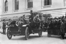Taft's Auto leaving N.Y. Public Library, between c1910 and c1915. Creator: Bain News Service.