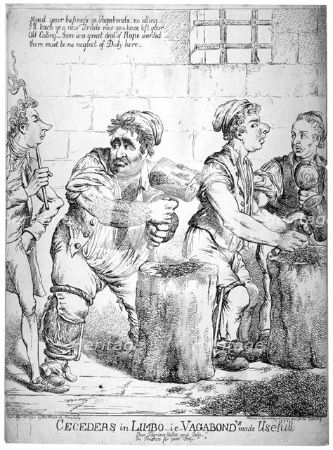 'Ceceders in Limbo - ie - vagabond's made usefull ...', 1798.              Artist: Ansell