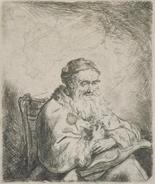 The old man with a leaf of trefoil on his coat, 1642-1669. Creator: Ferdinand Bol.