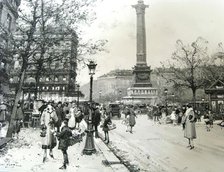 Place de La Bastille, 1925-1941. Creator: Eugene Galien-Laloue.