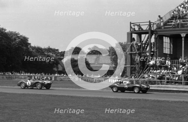 Aston Martin DB3S, Reg Parnell, Aintree 1955. Creator: Unknown.