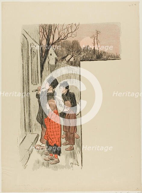 Les Petiots, published October 27, 1893. Creator: Theophile Alexandre Steinlen.