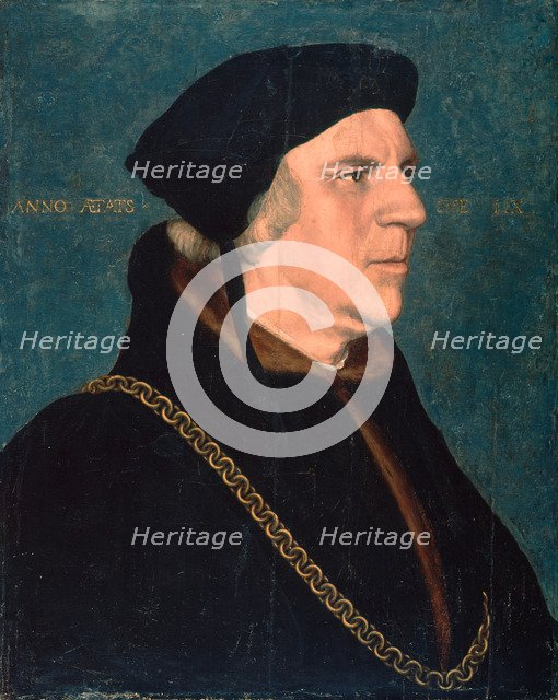 Portrait of Sir William Butts, 1543. Artist: Holbein, Hans, the Younger (1497-1543)
