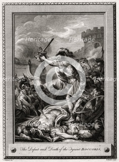 'The Defeat and Death of the Tyrant Boccoris', 1774. Artist: W Walker