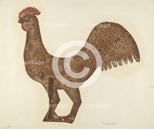 Weather Vane Finial, c. 1940. Creator: Nicholas Amantea.