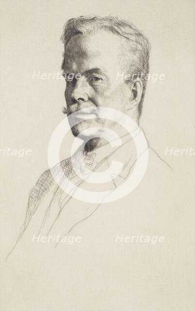 Neil Munro, 1920. Creator: William Strang.