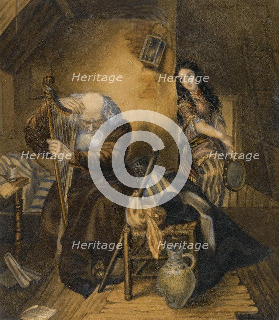 Illustration to the novel Wilhelm Meister's Apprenticeship by Johann Wolfgang von Goethe. Artist: Briullov, Karl Pavlovich (1799-1852)