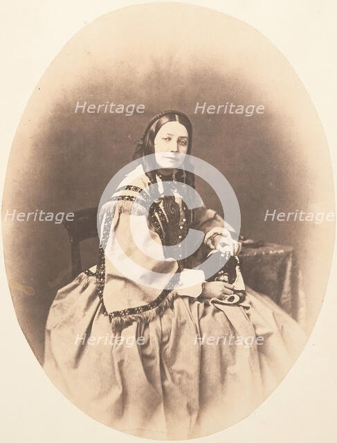 Miss Macrae of Inverinate, Wife of Horatio Ross, ca. 1858. Creator: Horatio Ross.