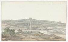 View of Vedala Palace of the Grand Master, located in the Boschetto, Malta, 1778. Creator: Louis Ducros.