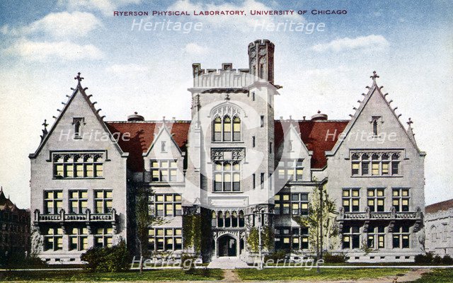 Ryerson Physical Laboratory, University of Chicago, Illinois, 1910. Artist: Unknown