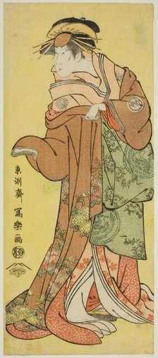 Segawa Kikunojo III in the Role of Courtesan Katsuragi, c. 1795. Creator: Tôshûsai Sharaku.