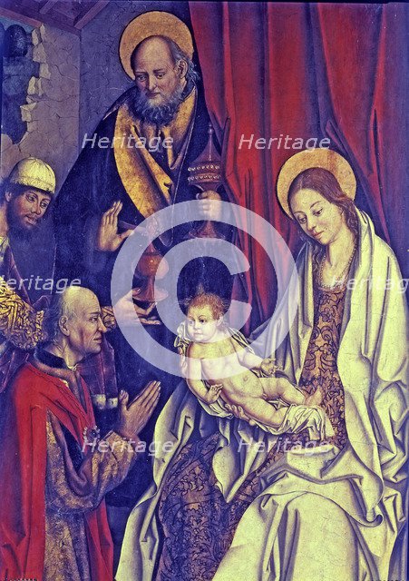 Detail of the 'Epiphany', table by Fernando Gallego.